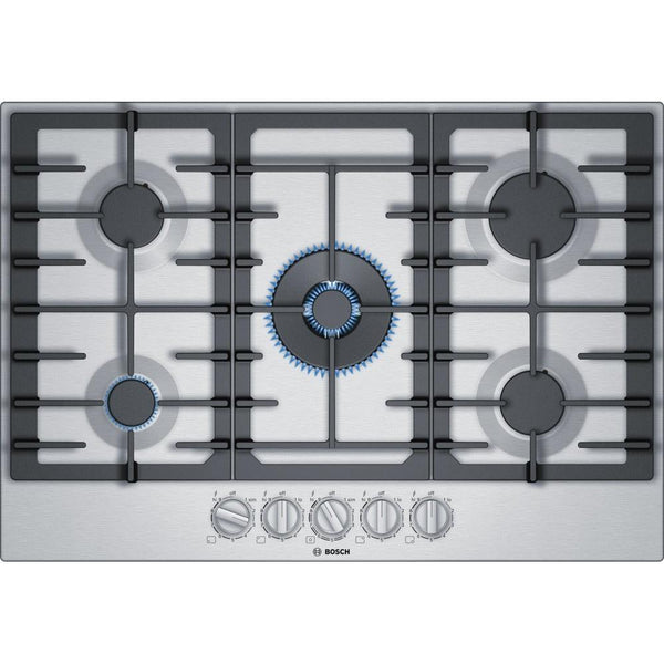 Bosch 30-inch Built-in Gas Cooktop with FlameSelect® NGM8057UC IMAGE 1