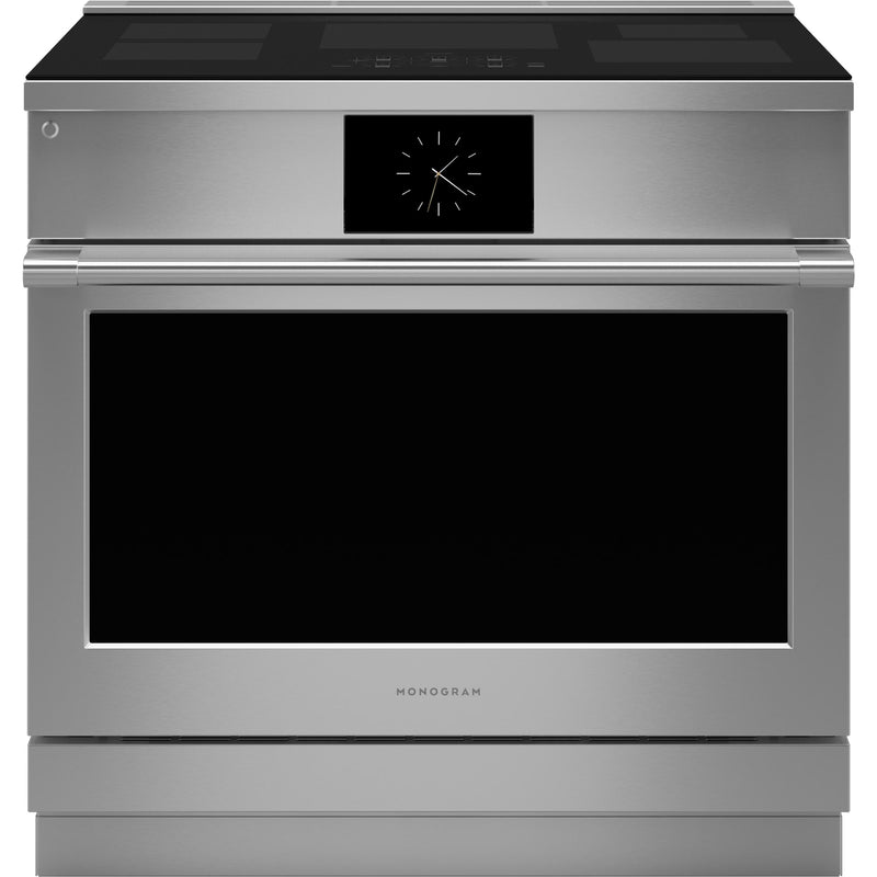 Monogram 36-inch Freestanding Induction Range with Wi-Fi Built-in ZHP365ETVSS IMAGE 1