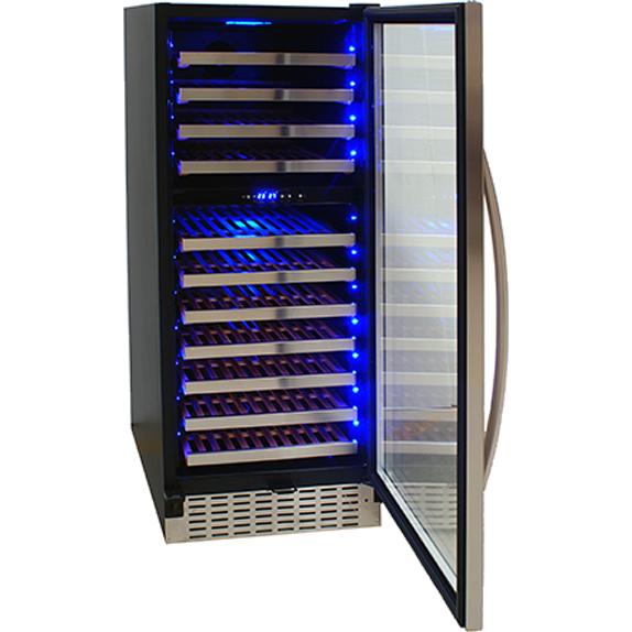 AVG 110-Bottle Wine Cellar with 2 Temperature Zone TBWC-110S4 IMAGE 2