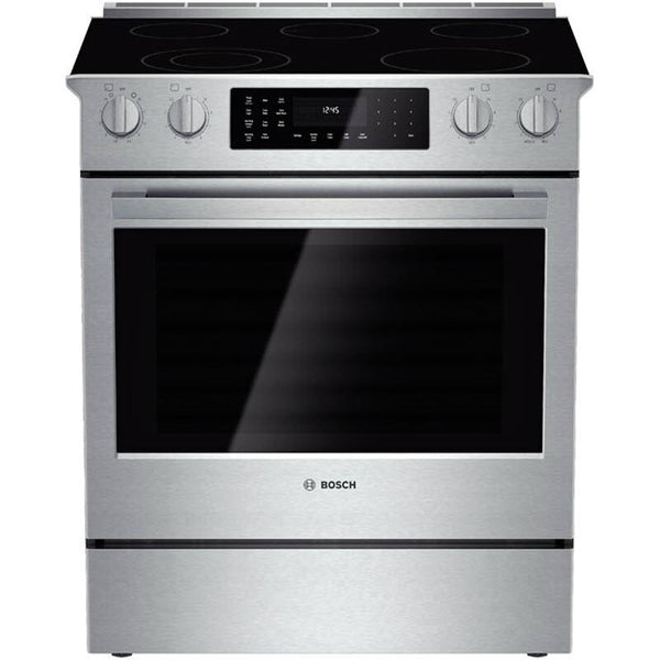 Bosch 30-inch Slide-In Electric Range HEI8054C IMAGE 1