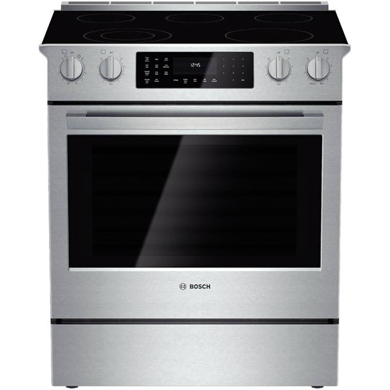 Bosch 30-inch Slide-In Electric Range HEI8054C IMAGE 1