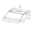  Elica 30-inch Under-Cabinet Range Hood ECV630S2 IMAGE 3