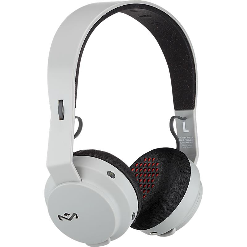 House of Marley Bluetooth On-Ear Headphones with Built-in Microphone EM-JH101-GY IMAGE 1