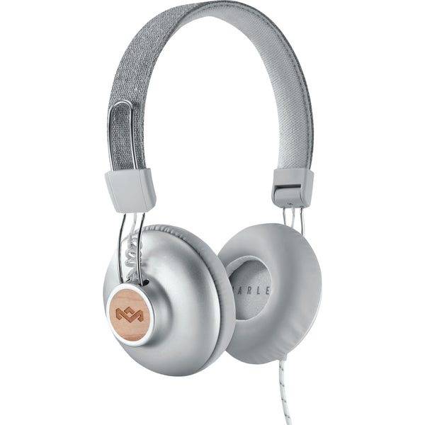 House of Marley On-Ear Headphones with Built-in Microphone EM-JH121-SV IMAGE 1