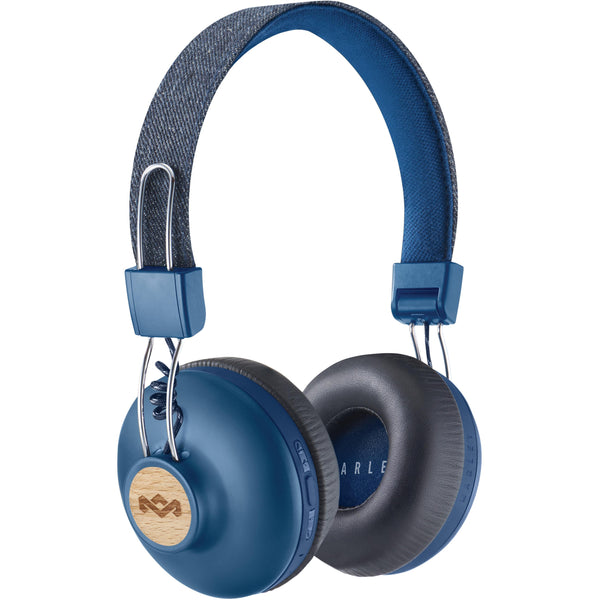 House of Marley Bluetooth On-Ear Headphones with Built-in Microphone EM-JH133-DN IMAGE 1