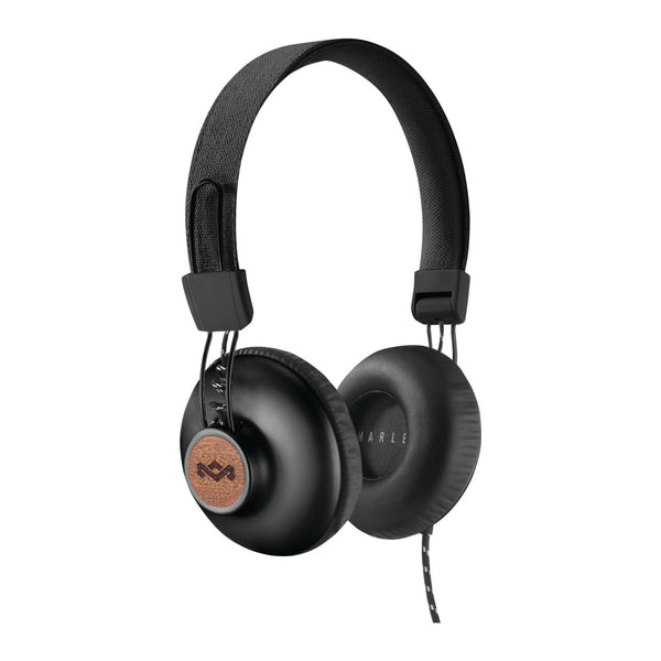 House of Marley On-Ear Headphones with Built-in Microphone EM-JH121-SB IMAGE 1