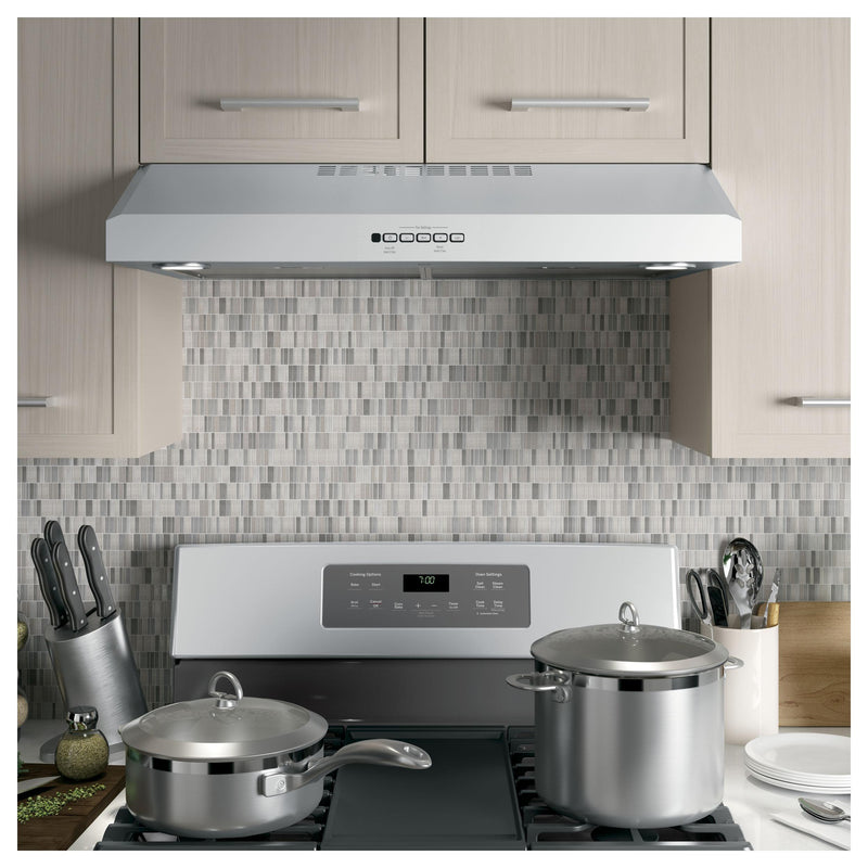 GE 30 Inch Under Cabinet Range Hood with 4 Speeds JVX5300DJWWC