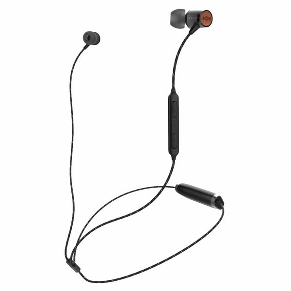 House of Marley Bluetooth In-Ear Headphones with Built-in Microphone EM-JE103-SB IMAGE 1