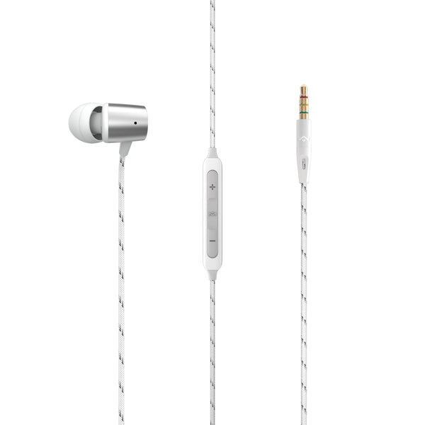 House of Marley In-Ear Headphones with Built-in Microphone EM-JE093-SV IMAGE 1