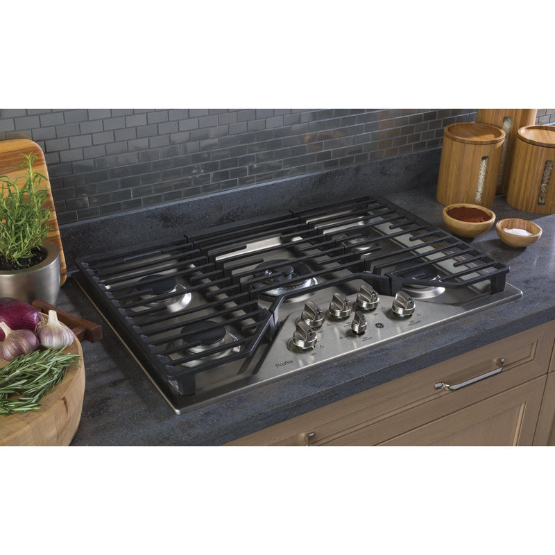 GE Profile 30-inch Built-In Gas Cooktop PGP9030SLSS IMAGE 6