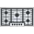  Bosch 36-inch Built-in Gas Cooktop with OptiSim® Burner NGM5656UC IMAGE 1