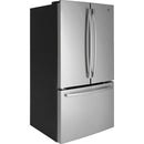  GE 36-inch, 27 cu.ft. Freestanding French 3-Door Refrigerator GNE27ESMSS IMAGE 2