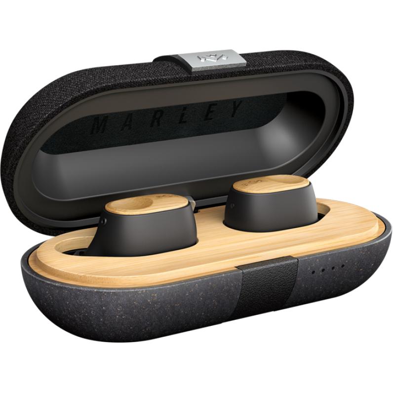 House of Marley Bluetooth In-Ear Headphones EM-DE011-SB IMAGE 2