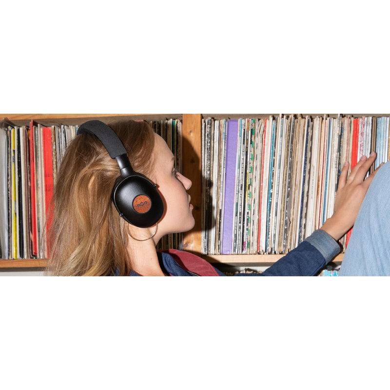 House of Marley Bluetooth Over-the-Ear Headphones with Built-in Microphone EM-JH141-SB IMAGE 5