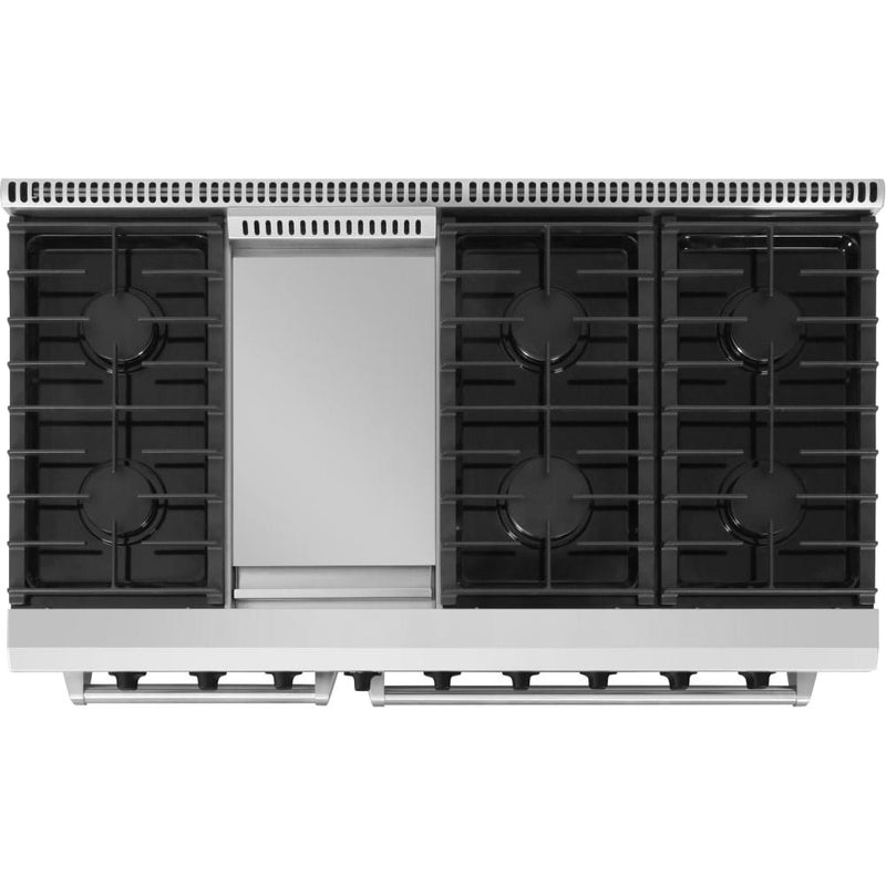 Thor Kitchen 48-inch Freestanding Gas Range with Griddle LRG4807U IMAGE 4