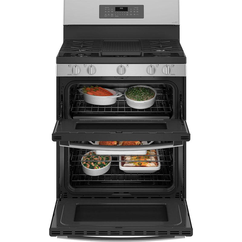 GE Profile 30-inch Freestanding Gas Range with True European Convection Technology PCGB965YPFS IMAGE 3