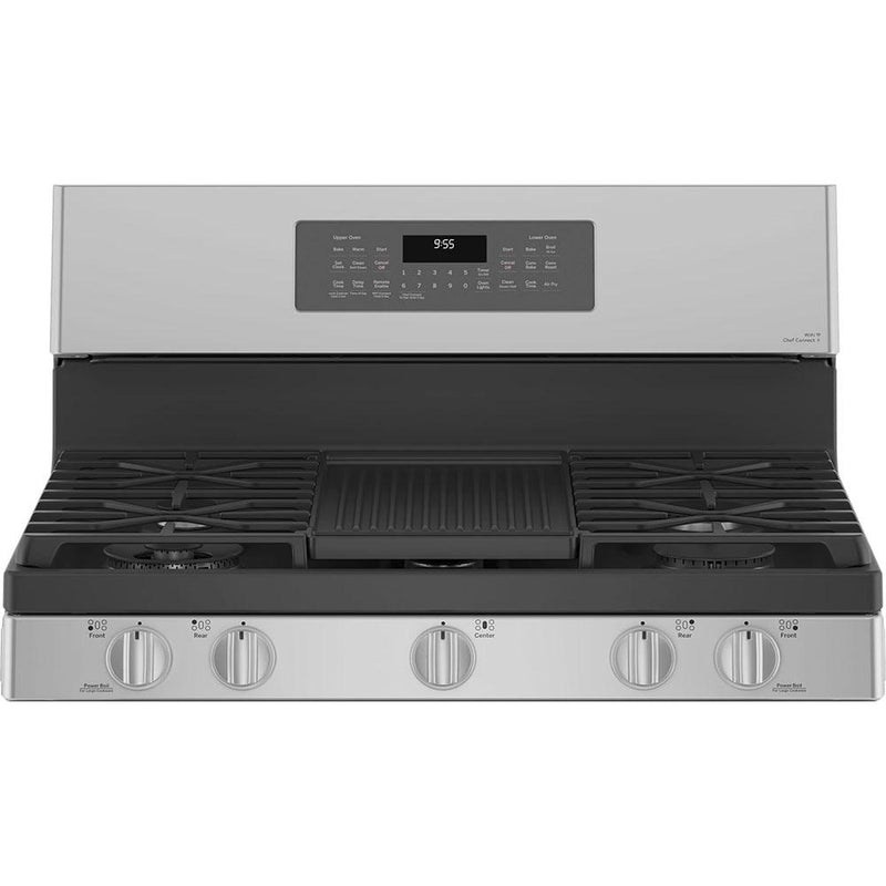 GE Profile 30-inch Freestanding Gas Range with True European Convection Technology PCGB965YPFS IMAGE 4