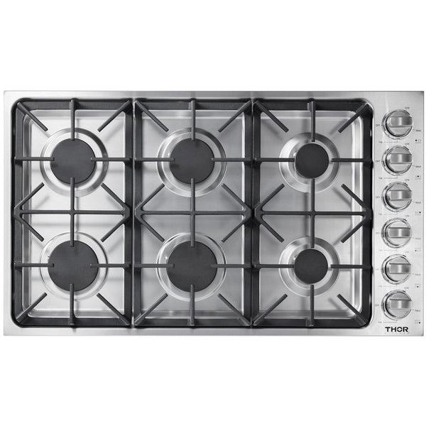 Thor Kitchen 36-inch Gas Cooktop TGC3601 IMAGE 1