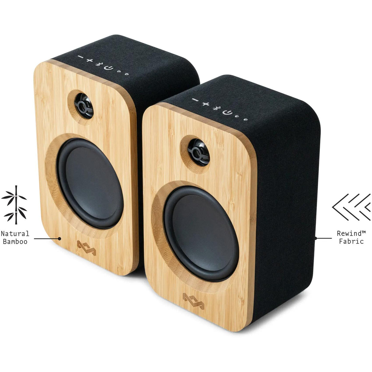 House of Marley Get Together Duo Bluetooth 15-Watt Portable Speakers E