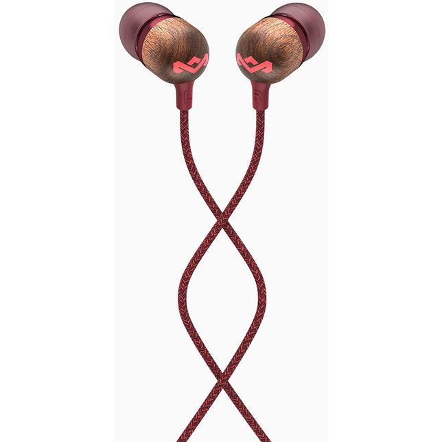 House of Marley In-Ear Headphones with Microphone EM-JE041-RD IMAGE 1