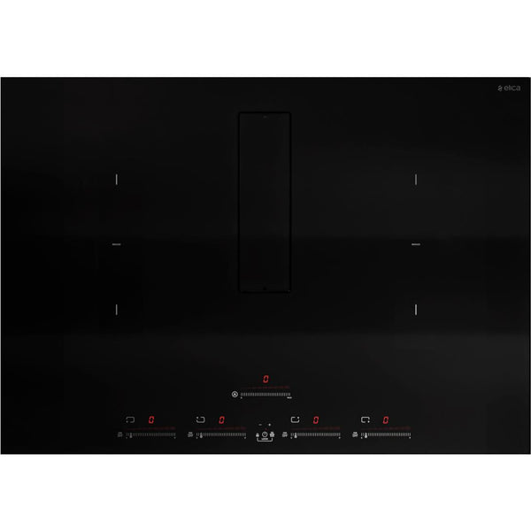 Elica 36-inch Built-in Induction Cooktop with 2 in 1 Downdraft ENF436BL IMAGE 1