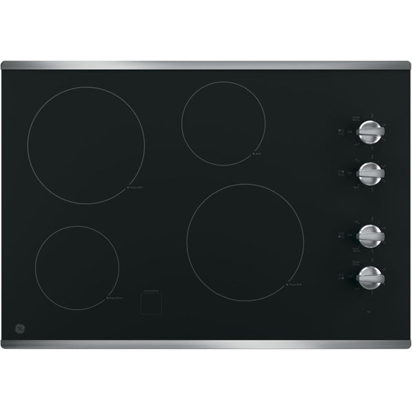 GE 30-inch Built-in Electric Cooktop JP3030SWSS IMAGE 1
