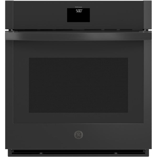 GE 27-inch, 4.3 cu. ft. Built-in Single Wall Oven with True European Convection JKS5000DVBB IMAGE 1