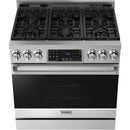  Thor Kitchen 36-inch Freestanding Gas Range with Tilt Panel RSG36 IMAGE 2