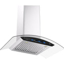  Vesta 36-inch Bremen Series Wall Mount Range Hood with Voice Control DC Motor VRH-BREMEN-36SS IMAGE 2