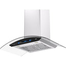  Vesta 36-inch Bremen Series Wall Mount Range Hood with Voice Control DC Motor VRH-BREMEN-36SS IMAGE 4