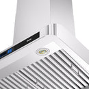  Vesta 30-inch Munich Series Wall Mount Range Hood with Voice Control DC Motor VRH-MUNICH-30SS IMAGE 10