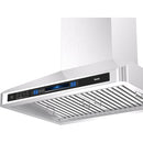  Vesta 30-inch Munich Series Wall Mount Range Hood with Voice Control DC Motor VRH-MUNICH-30SS IMAGE 3