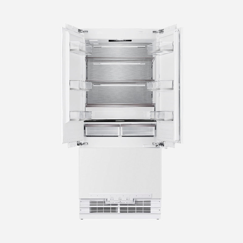 Elica Dolomite 36-inch Built-In French Door Bottom-Mount Refrigeration ER36FRB19IPR IMAGE 4