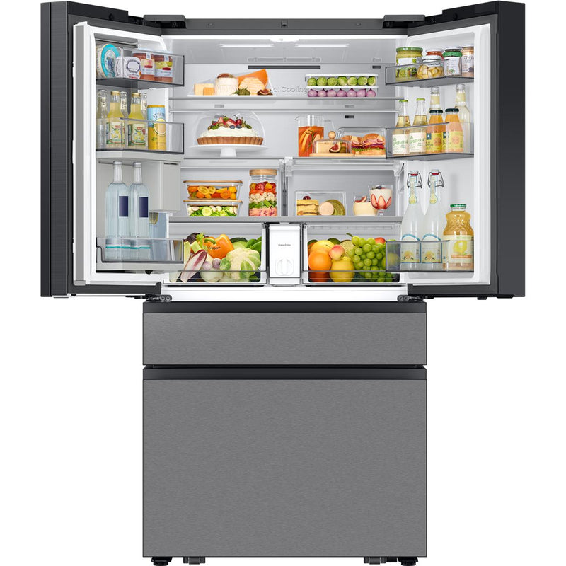 Samsung 36-Inch 29 Cu.Ft. Bespoke AI 4-Door French Door Refrigerator with AI Home Screen RF90F29BECRAA IMAGE 6