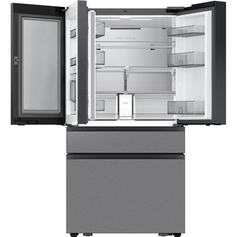Samsung 36-Inch 29 Cu.Ft. Bespoke AI 4-Door French Door Refrigerator with AI Home Screen RF90F29BECRAA IMAGE 7