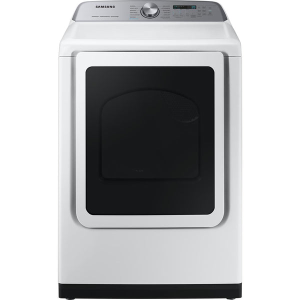 Samsung 7.4 Cu.Ft. 5500 Series Electric Dryer with Steam DVE52DG5505W/AC IMAGE 1