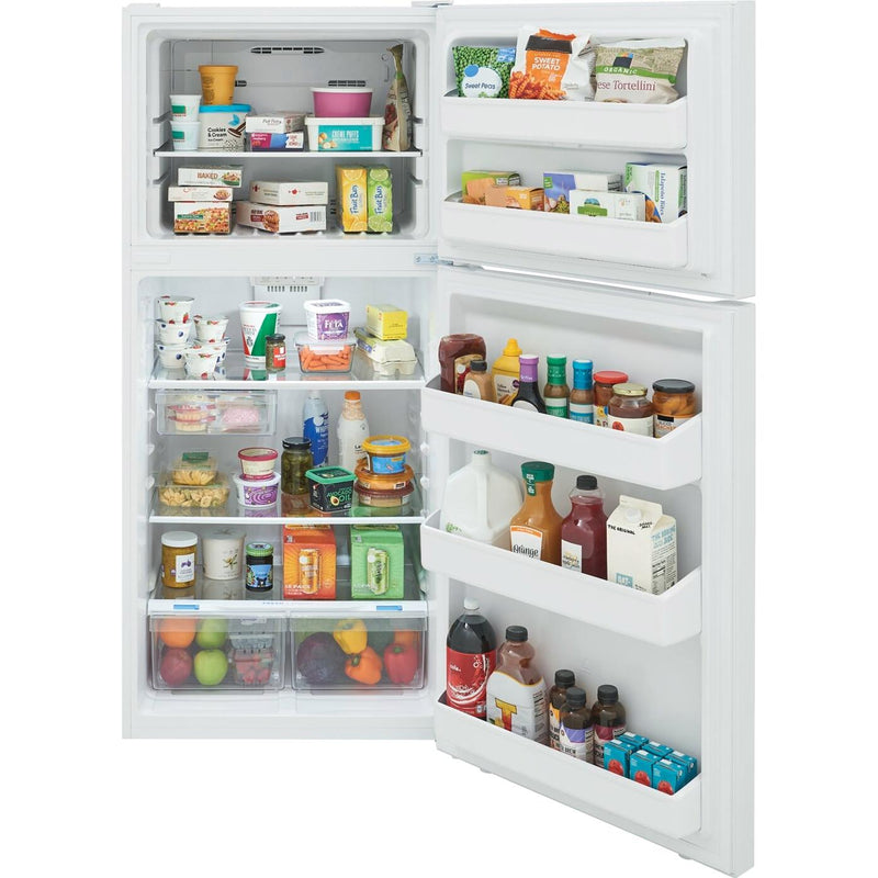 Frigidaire 30-inch, 18 cu. ft. Freestanding Garage Ready Top Freezer Refrigerator FRTE1835AW IMAGE 2