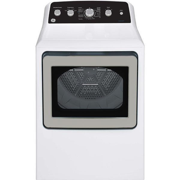 GE 7.2 cu.ft. Top Load Electric Dryer with SaniFresh Cycle GTD49EBMRWS IMAGE 1