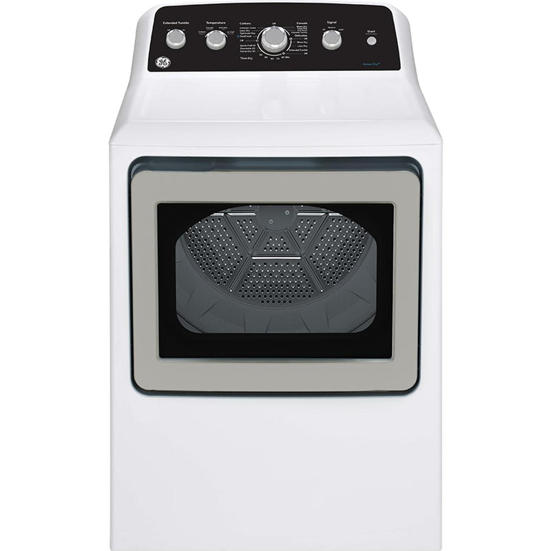 GE 7.2 cu.ft. Top Load Electric Dryer with SaniFresh Cycle GTD49EBMRWS IMAGE 1