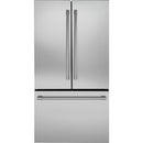  Monogram 36-inch, 23.1 cu. ft. Counter-Depth French 3-Door Refrigerator with Wi-Fi ZWE23NSYSS IMAGE 1