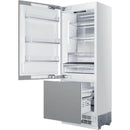  Elica 30-inch, 16 cu. ft. Built-in Bottom Freezer Refrigerator with Interior Ice Maker - Left Hinge ER30SRB161PR-L IMAGE 1