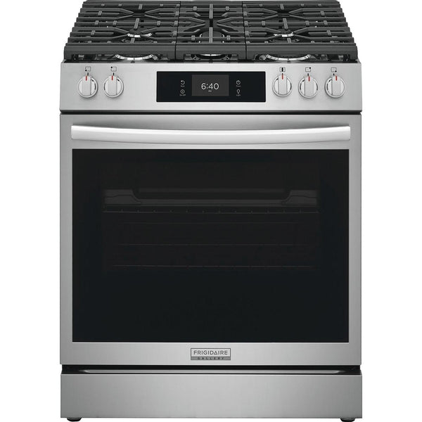 Frigidaire Gallery 30-inch Gas Range with Stone-Baked Pizza GCFG3070BF IMAGE 1