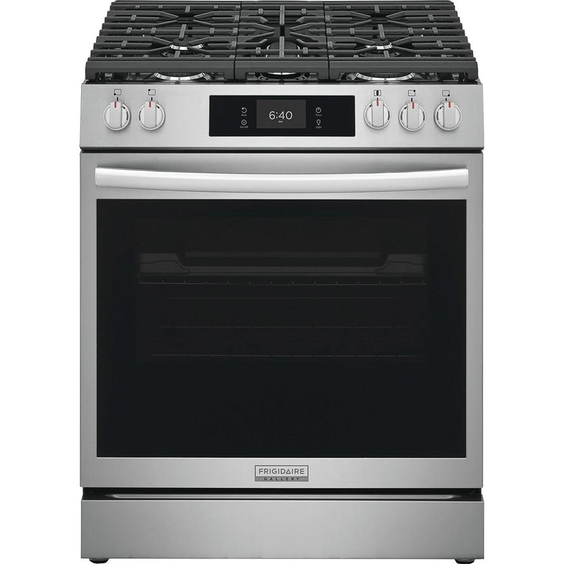 Frigidaire Gallery 30-inch Gas Range with Stone-Baked Pizza GCFG3070BF IMAGE 1