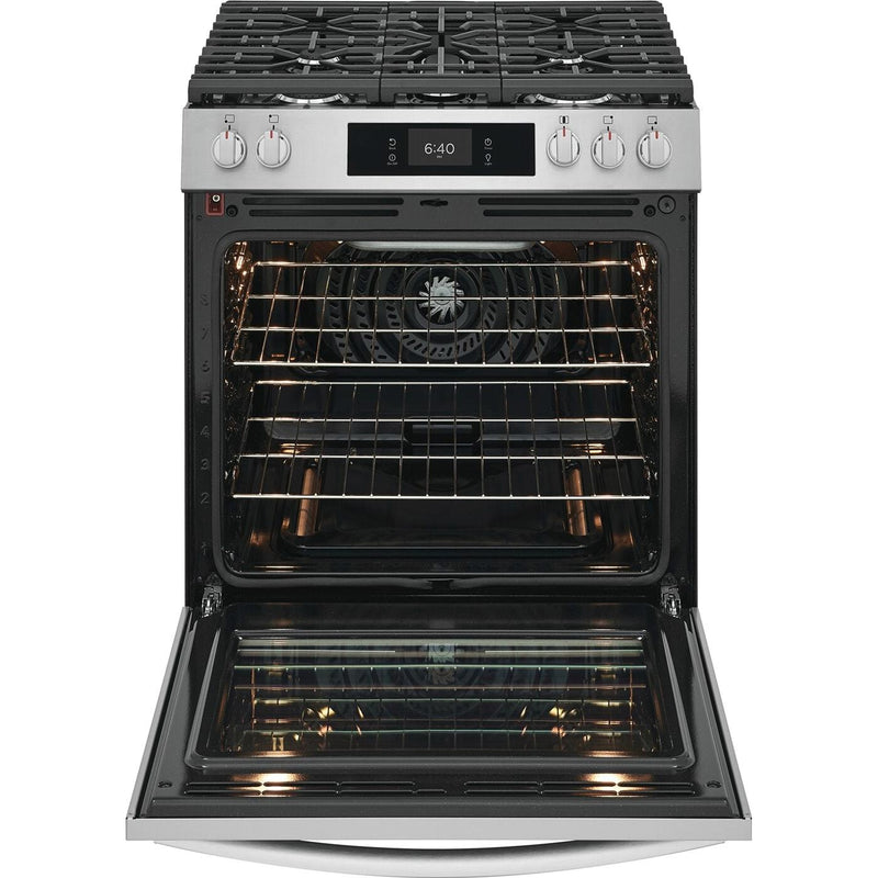 Frigidaire Gallery 30-inch Gas Range with Stone-Baked Pizza GCFG3070BF IMAGE 2