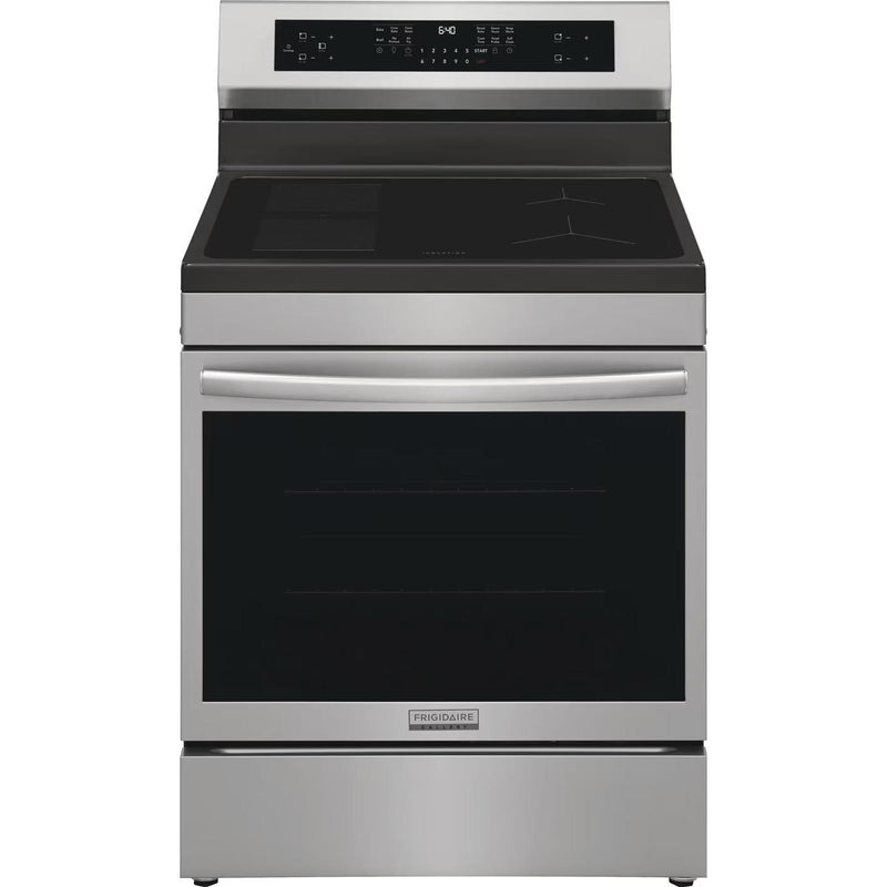  Frigidaire Gallery 30-inch Freestanding Induction Range with Air Fry GCRI306CBF IMAGE 1