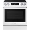 Samsung 30-inch Slide-in Electric range with Wi-Fi NSE90H63SWAC IMAGE 1