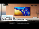  Sony 55-inch BRAVIA 8 II Class QD-OLED 4K HDR Google TV K-55XR80M2 EXTERNAL_VIDEO 1