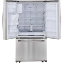 Samsung 36-inch, 24.6 cu. ft. French 3-Door Refrigerator with Ice and Water RF263BEAESR/AA IMAGE 2