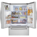 Samsung 36-inch, 24.6 cu. ft. French 3-Door Refrigerator with Ice and Water RF263BEAESR/AA IMAGE 3