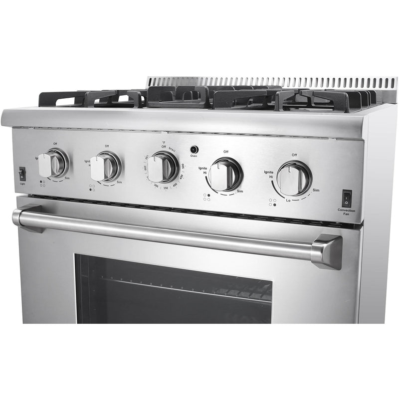 Thor Kitchen 30-inch Freestanding Gas Range with Convection Technology HRG3080U IMAGE 4